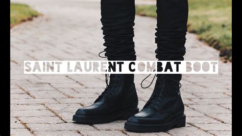 ysl army combat boots|A Closer Look at: Saint Laurent Paris Combat Boot + On Feet.